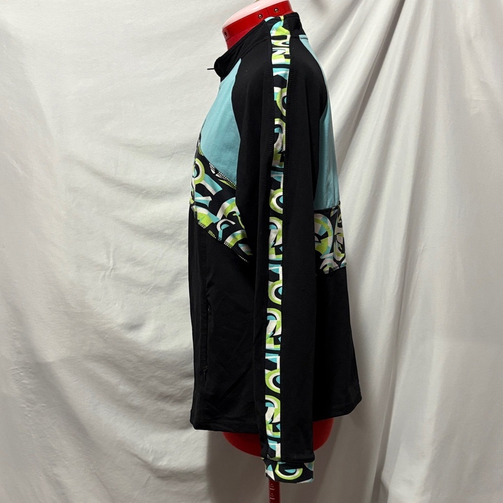 Balance Athletica Black and Aqua Ski Jacket LL132 - Picture 4 of 6